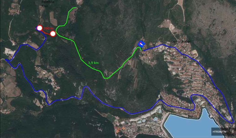 Shema Privremene Regulacije Prometa Ripenda   Gornji Rabac