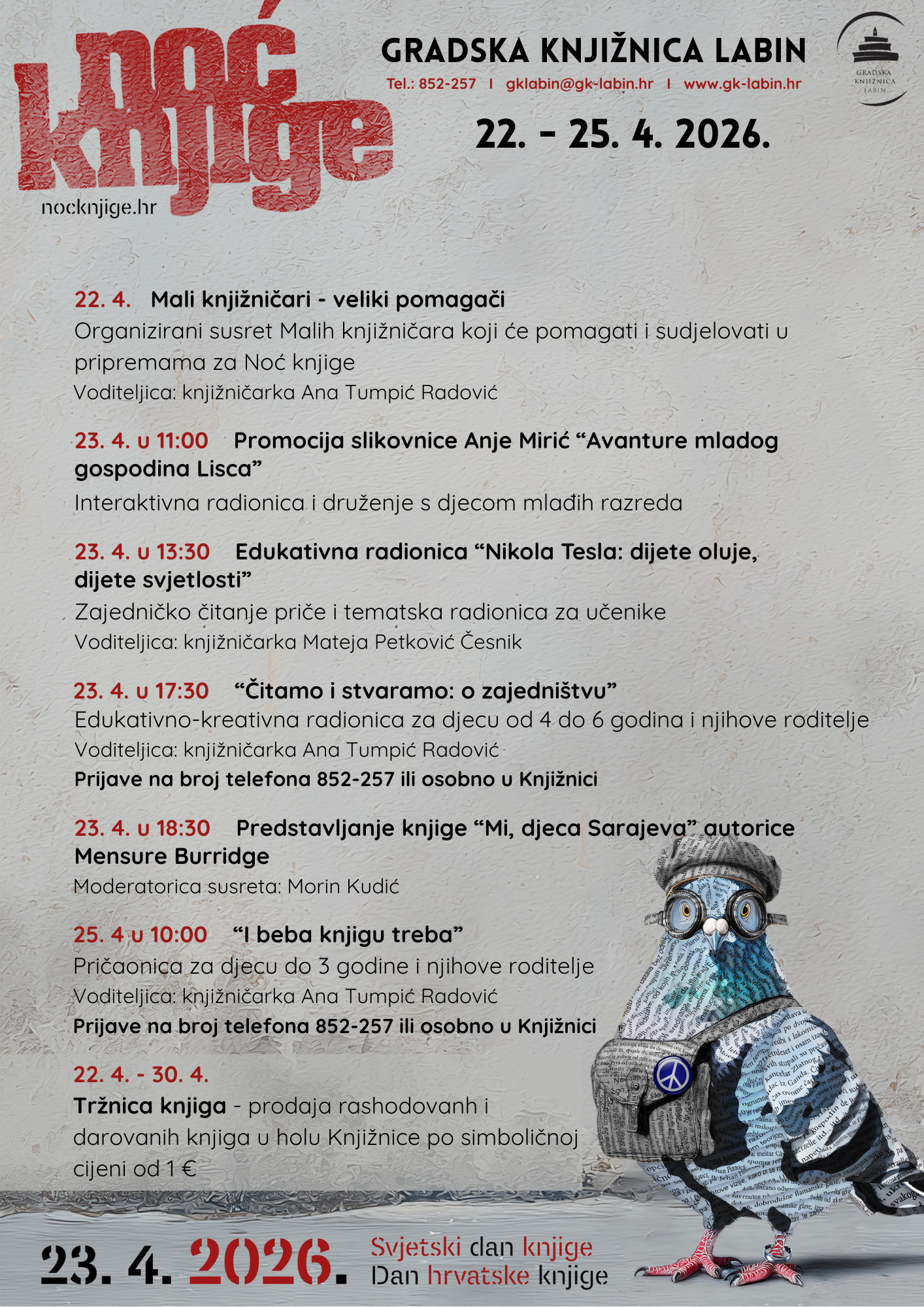 Noć Knjige Plakat